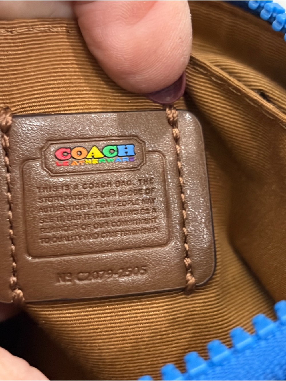 COACH Pride Cream Crossbody with Rainbow Horse & Carriage Logo - Picture 10 of 14
